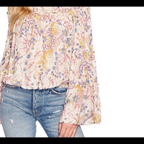 NWOT Free People Free Spirit off the shoulder top M - Picture 5 of 8